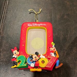 Disney Red and Multicolor 2007 Photo Frame